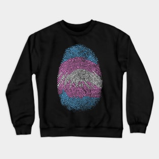 trans fingerprint Crewneck Sweatshirt